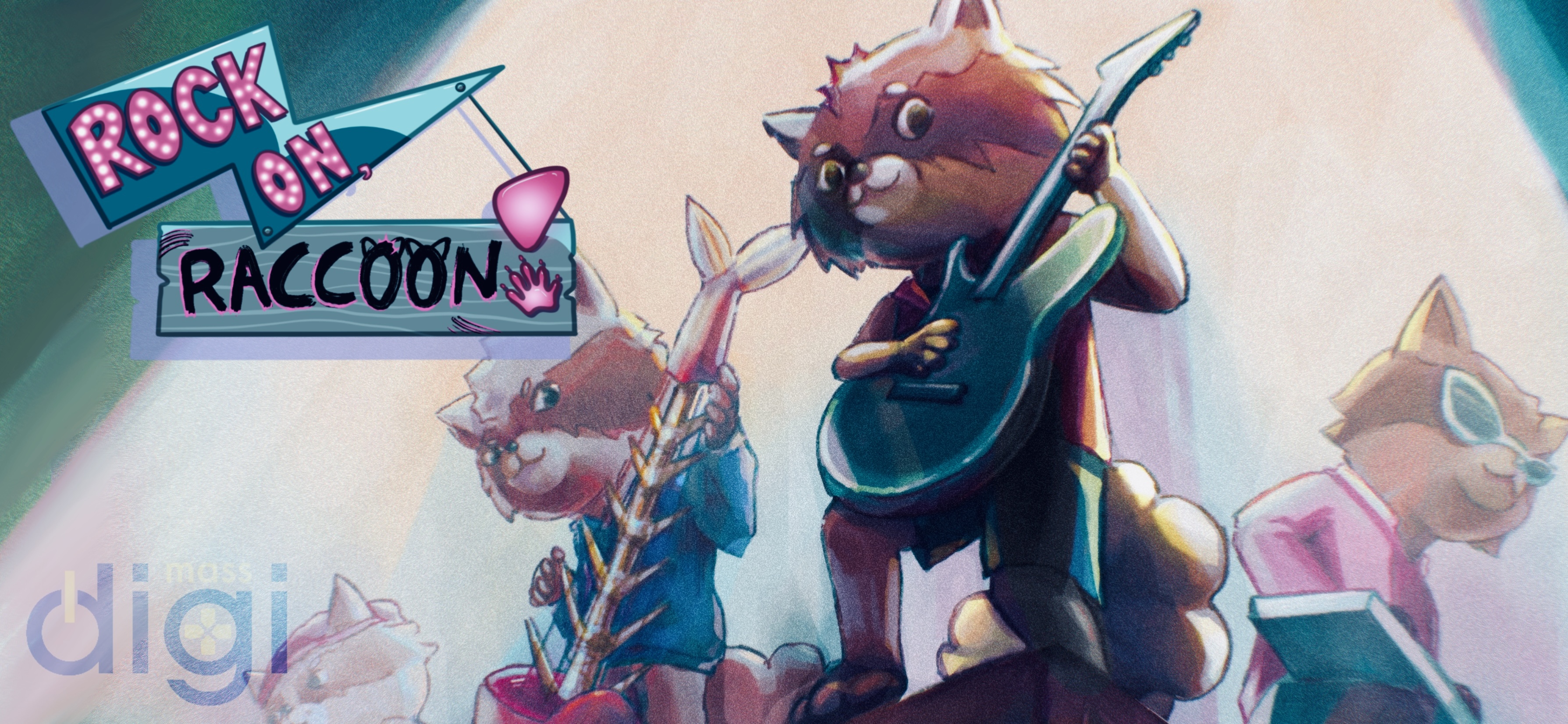 Rock On, Raccoon! Key Art
